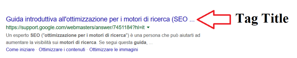 tag title in serp